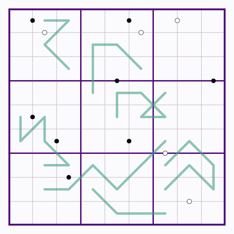 Starting board for Southern Whisper Turns and 13 Dots