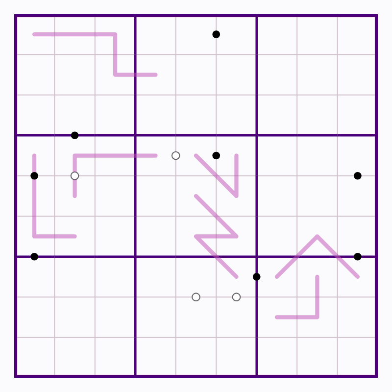 Starting board for Northern Renban Turns and 12 Dots