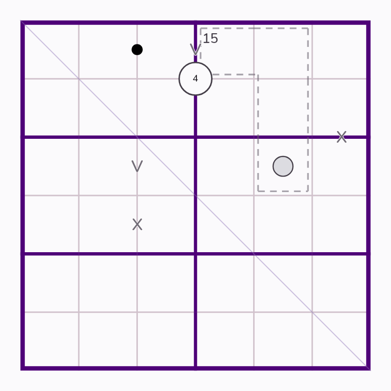Puzzle grid for Elbow Killer Cage and Four XV Marks