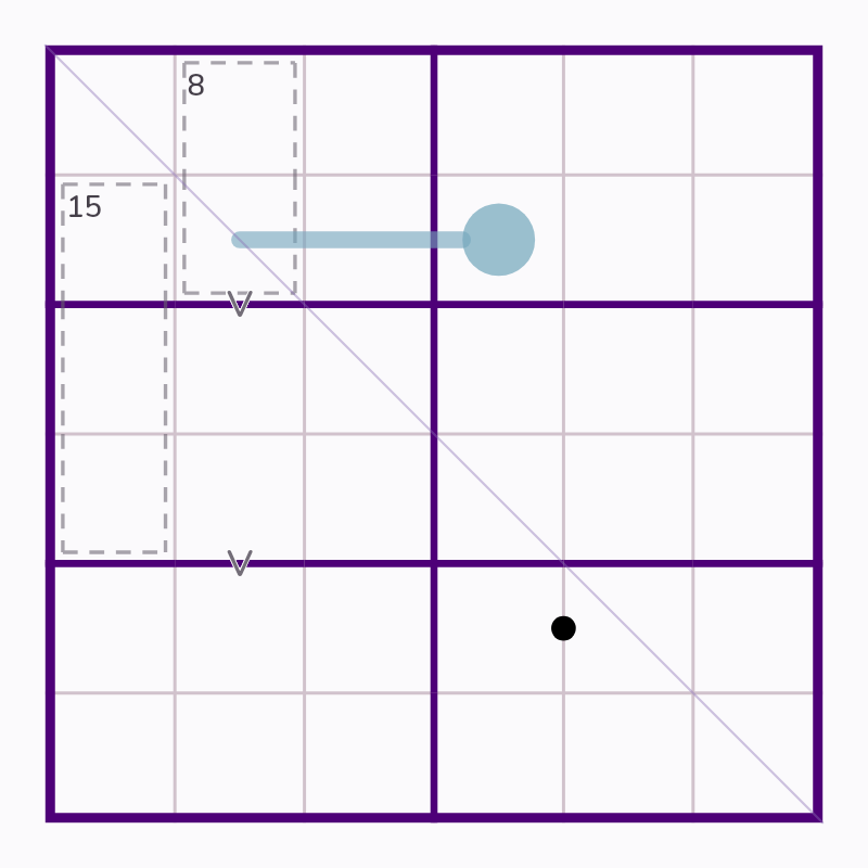 Starting board for Paths Together and Two Cages