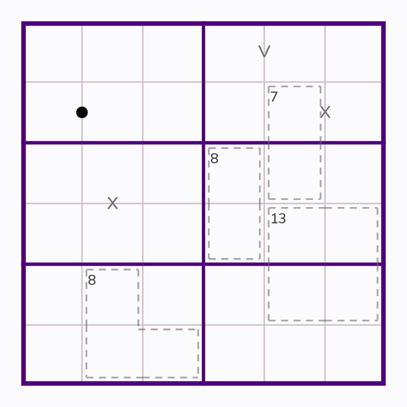Starting board for Cage Square and Paired Eights