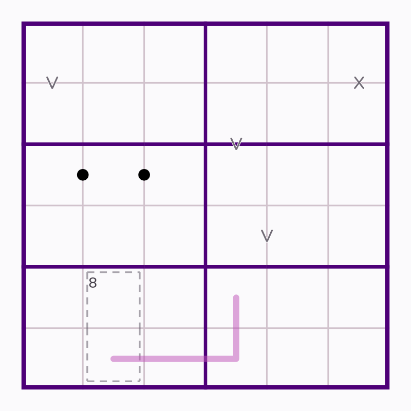 Starting board for Southern Right-Angled Renban Line