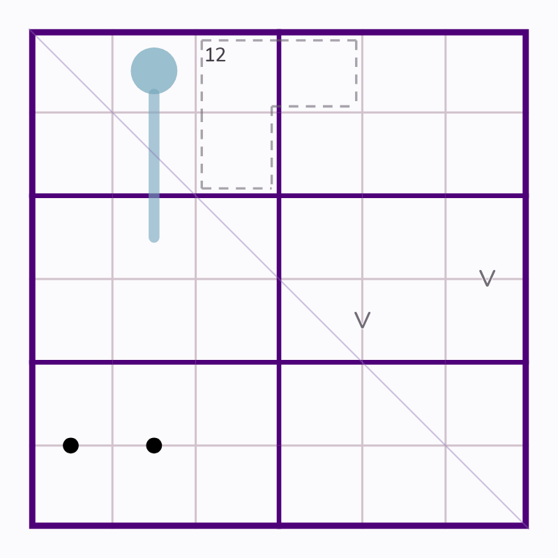 Starting board for Meeting Paths and One Cage