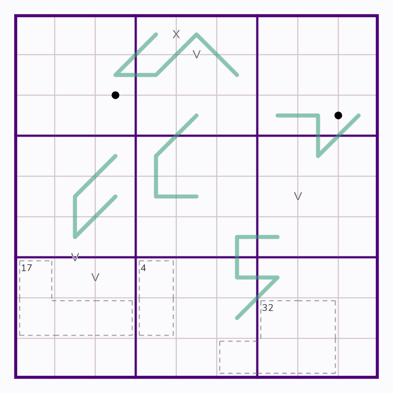 Starting board for Northern Whisper Turns and Three Cages