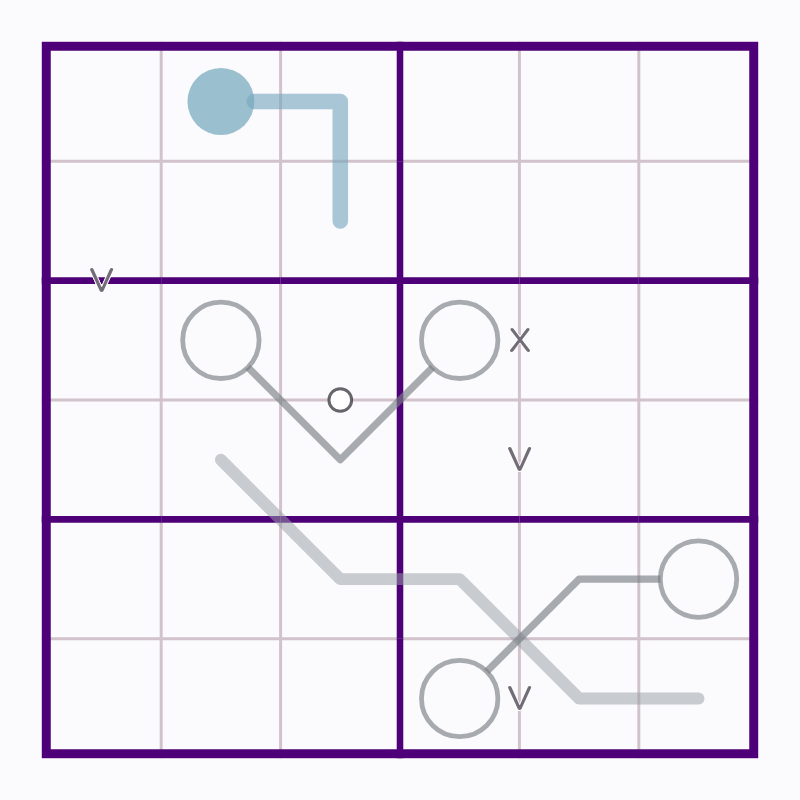 Starting board for Southern Zigzag Palindrome